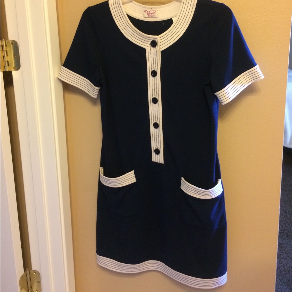 *VINTAGE* Original Penguin Mod Dress - Navy